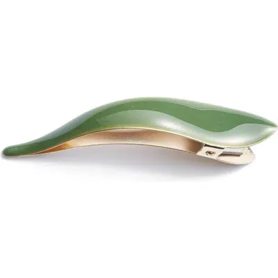 Ficcare Maximas Silky Hair Clip In Maximas Silky Green/gold