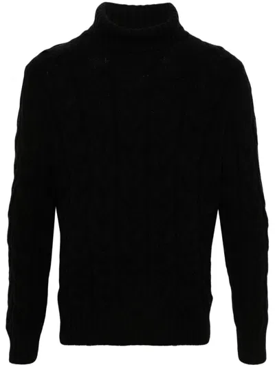 Fileria Cable-knit Jumper In Black