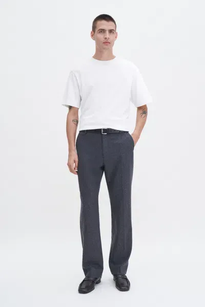 Filippa K Brushed Wool Tailored Trousers In Grey