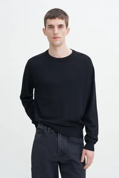 Filippa K Inside-out Sweater In Black