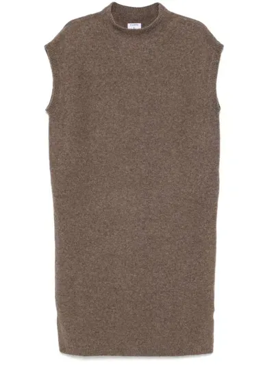 Filippa K Knitted Midi Dress In Braun