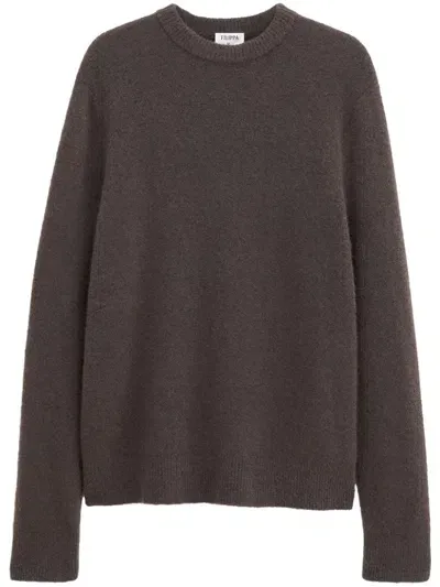 Filippa K Knitted Sweater In Brown