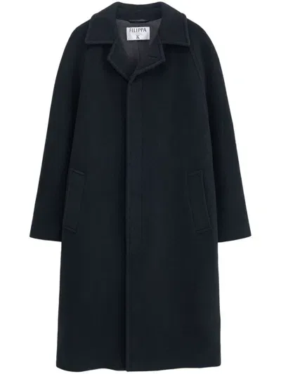 Filippa K Notched-lapels Single-breasted Coat In Black