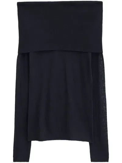 Filippa K Off-shoulder Top In Black