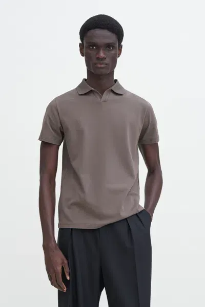 Filippa K Stretch Cotton Polo T-shirt In Green