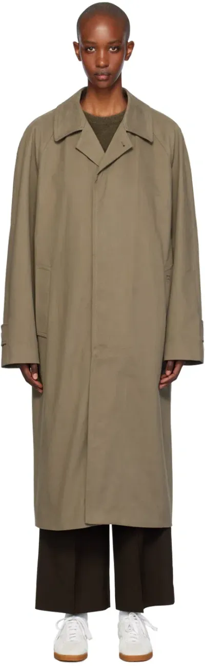 Filippa K Taupe Cotton Gabardine Car Coat In 0070 Driftwood