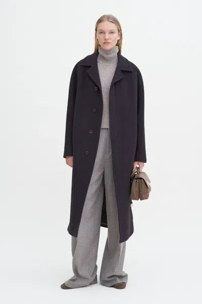 Filippa K Wool Carcoat In Purple