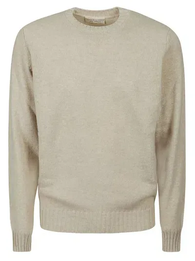 Filippo De Laurentiis Crewneck Wool Cashmere In Linen