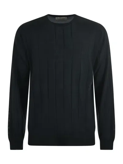 Filippo De Laurentiis Sweater In Verde Scuro/nero