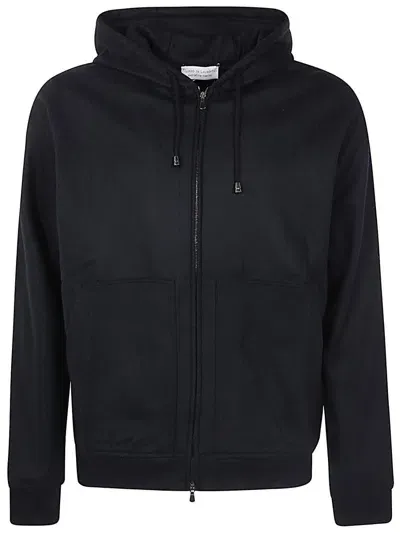 Filippo De Laurentiis Long Sleeves Hoodie Fullzip Clothing In Black