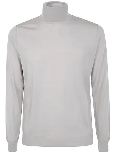 Filippo De Laurentiis Long Sleeves Merinos Turtleneck In White