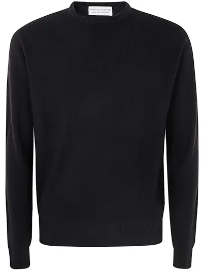 Filippo De Laurentiis Long Sleeves Round Neck In Brown