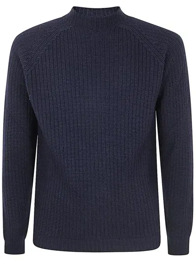 Filippo De Laurentiis Long Sleeves Turtleneck Clothing In Blue