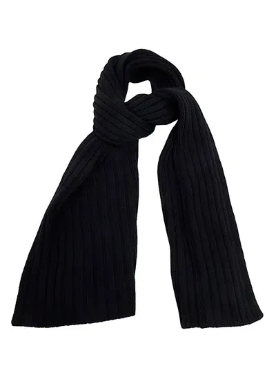 Filippo De Laurentiis Merino Extrafine Scarf Accessories In Black