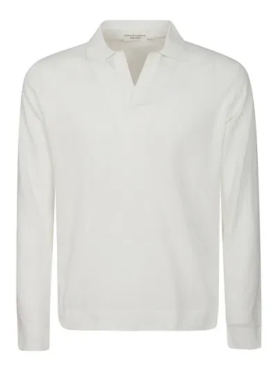 Filippo De Laurentiis Polo Skipper Ls In White