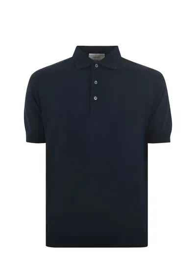 Filippo De Laurentiis Polo Shirt In Dark Blue