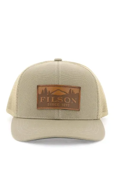 Filson "mesh Logger Baseball Cap With Breath In Khaki