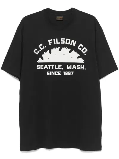 Filson Seattle-graphic T-shirt In Black