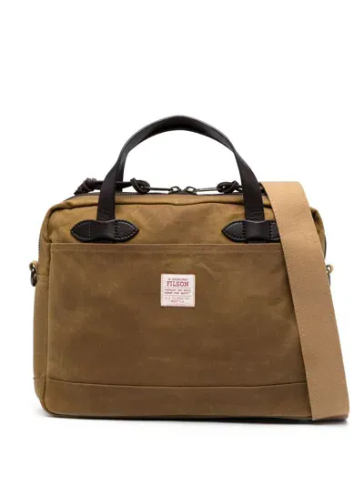 Filson Rugged Twill Cotton Holdall In Brown