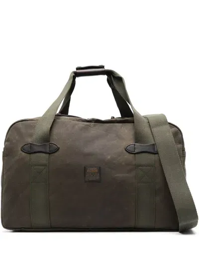 Filson Distressed-finish Cotton Holdall In 308 Otter Green