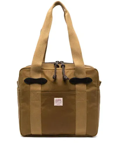 Filson Tin Cloth Tote Bag In Beis