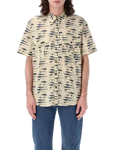 Filson Fish Bowling Shirt In Neutrals