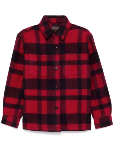 Filson Wool Shirt Jacket In Red