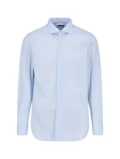 Finamore 1925 'milano' Shirt In Blue