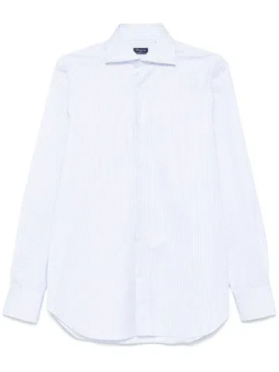 Finamore 1925 Napoli Striped Shirt In White