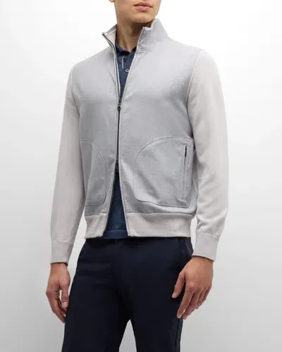 Fioroni Men's Storm System Bomber Jacket In Sky