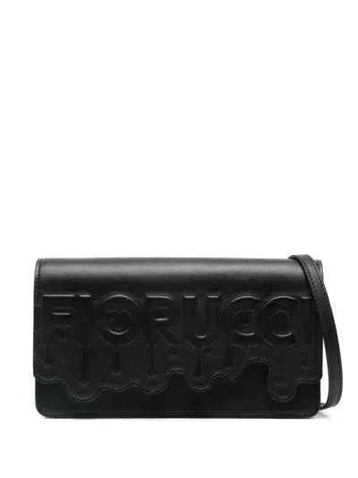 Fiorucci Melted Cross Body Bag In Black