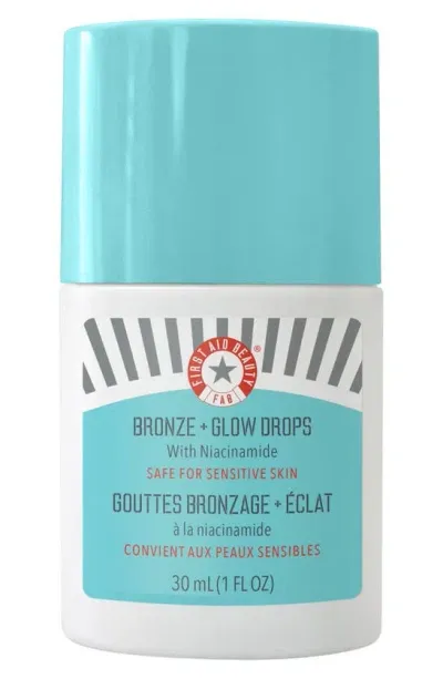 First Aid Beauty Bronze + Glow Drops With Niacinamide 1 Oz. In White