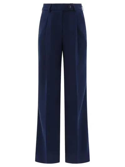 Fit F.it Tailored Trousers With Pressed Crease In Blue