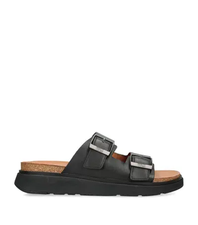 Fitflop Leather Gen-ff Slides In Black