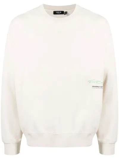 Five Cm Heavenly Days Logo-patch Sweatshirt In Neutrals