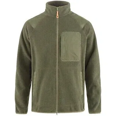 Pre-owned Fjall Raven Fjällräven Fleecejacke Värmland Ohne Kapuze Fleecejacken|midlayer Herren Neu In Laurel Green