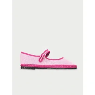 Flabelus Mary Jane Shoe In Fuchsia