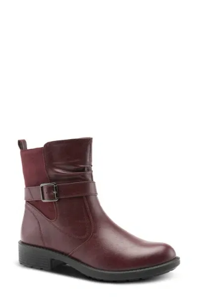 Flexus By Spring Step Cahur Bootie In Bordeaux