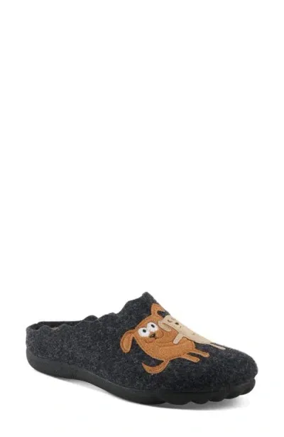 Flexus By Spring Step Petlove Slipper In Black Multi