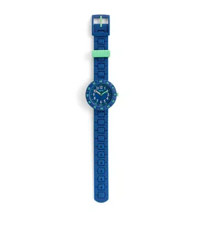 Flik Flak Kids' Solo Dark Blue Watch