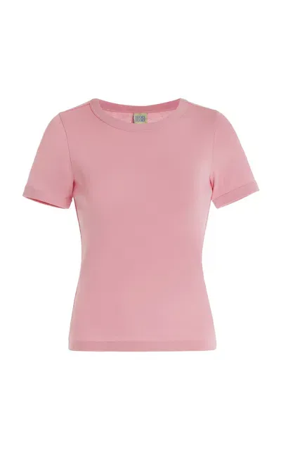 Flore Flore Car Cotton T-shirt In Pink