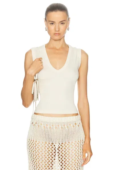 Flore Flore Dewi Tank Top In Off White