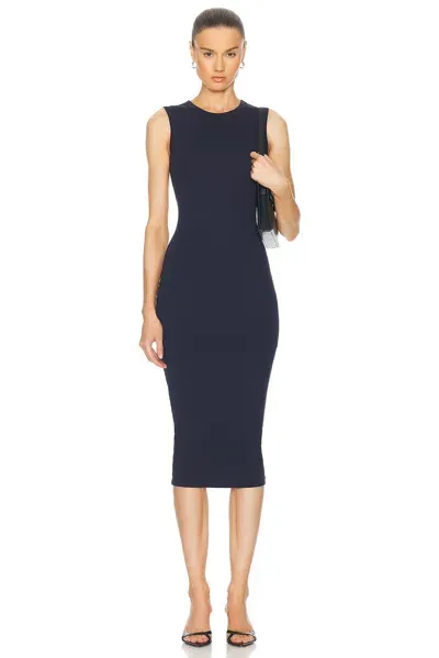 Flore Flore Esme Midi Dress In Navy