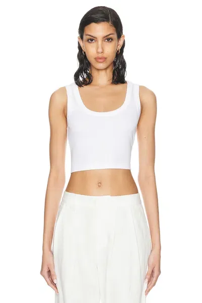 Flore Flore Hillie Crop Tank Top In White