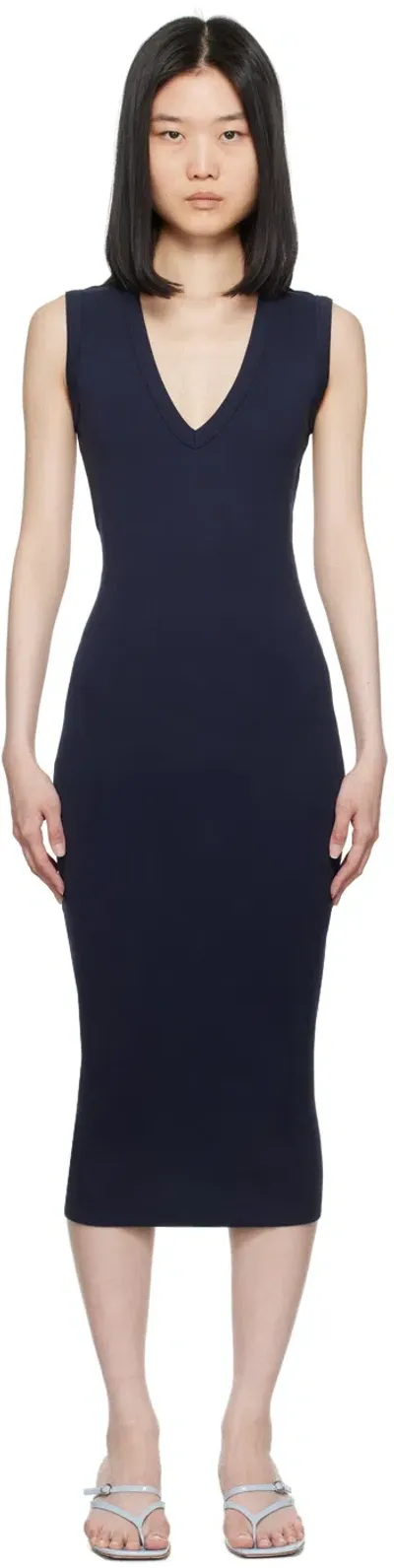 Flore Flore Navy Dewi Midi Dress