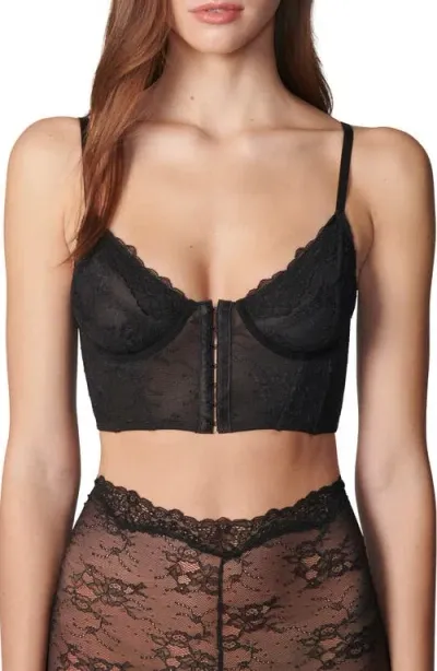 Florence By Mills Lace Bustier In Black