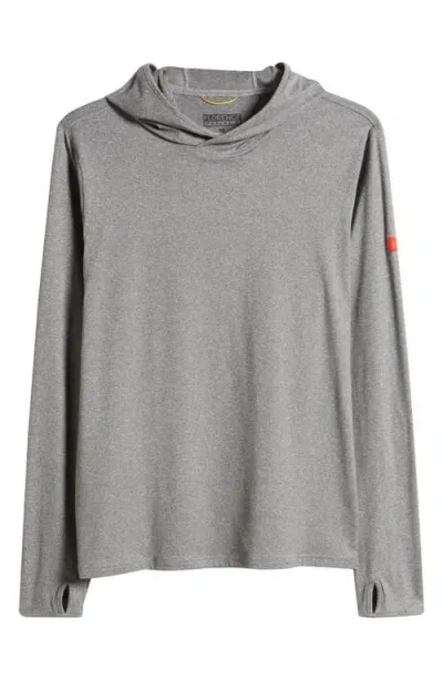 Florence Sun Pro Adapt Long Sleeve Hooded Performance Top In Light Heather Steel