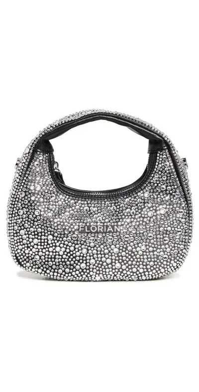 Florian London Embellished Top Handle Bag Black