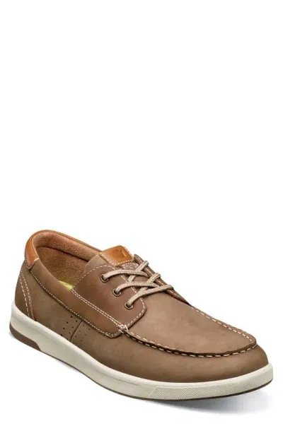 Florsheim Crossover Boat Shoe In Mushroom