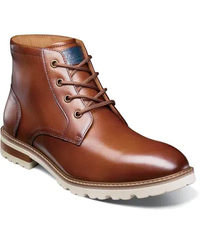 Florsheim Men's Renegade Plain To 4-eye Plain Toe Boot In Cognac